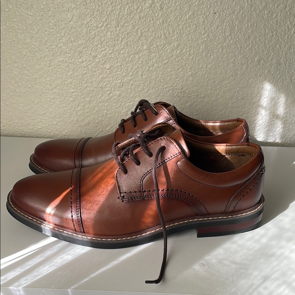 Men's Brown Leather Dress Shoes
